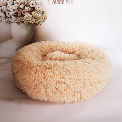 Cama Redonda para Mascotas con Pelaje Largo - Removible y Lavable - Image 12