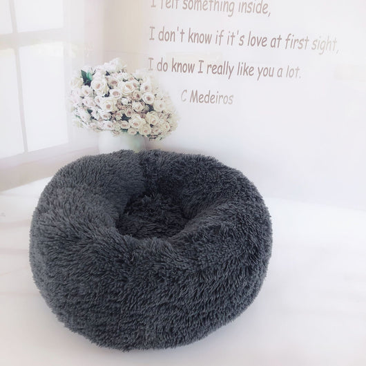 Cama Redonda para Mascotas con Pelaje Largo - Removible y Lavable - Image 16
