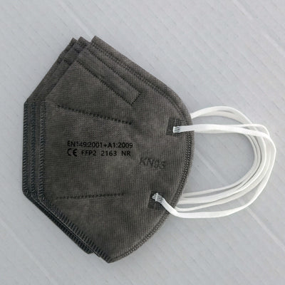 Stack of red KN95 protective masks with white ear loops, showing FFP2 certification and '10pcs' text. - Image 27