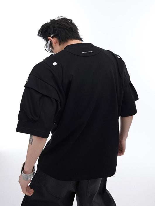 Playera Acolchada con Hombros 3D y Detalles Metálicos - Image 16
