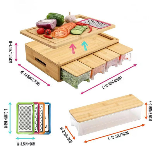 Tabla de Corte Multifuncional de Bambú con Caja de Almacenamiento - Image 12