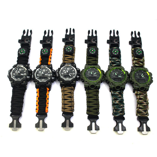 Reloj de Supervivencia Táctico Impermeable con Cordón Paracaídas - Image 12