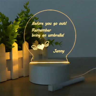 Tablero Luminoso LED USB para Escritorio con Luz Nocturna y Escritura Manual - Image 11