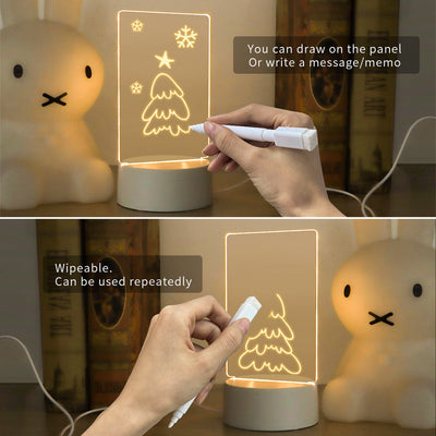 Tablero Luminoso LED USB para Escritorio con Luz Nocturna y Escritura Manual - Image 12