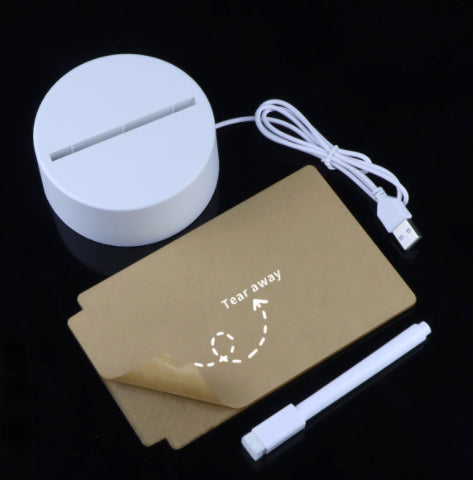Tablero Luminoso LED USB para Escritorio con Luz Nocturna y Escritura Manual - Image 13