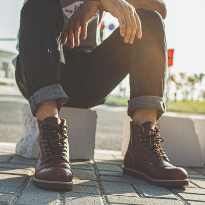 Botas Militares Martin de Cuero Engrasado para Hombre - Estilo Retro Worker - Image 41