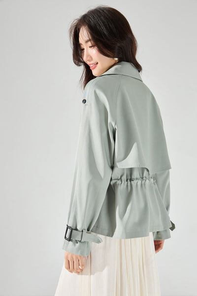 Gabardina Corta de Algodón Premium - Resistente a Arrugas - Image 12