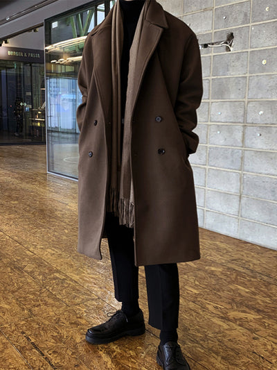 Abrigo de Lana Cruzado para Hombre - Largo Medio con Grosor Premium - Image 12