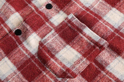 Camisa Abrigo Cuadriculada Gruesa para Parejas - Image 16