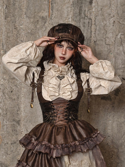 Gorra Octagonal Punk con Remaches - Estilo Vintage Painter - Image 11