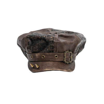 Gorra Octagonal Punk con Remaches - Estilo Vintage Painter - Image 14