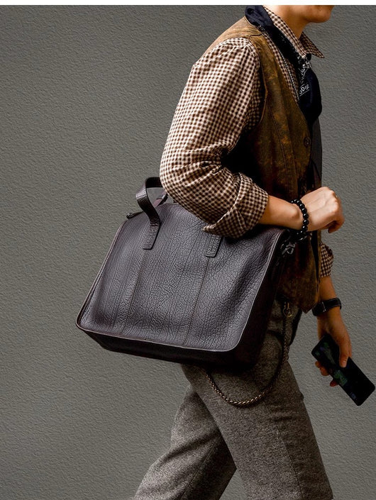 Bolso Ejecutivo de Cuero Grueso para Hombre - Image 36