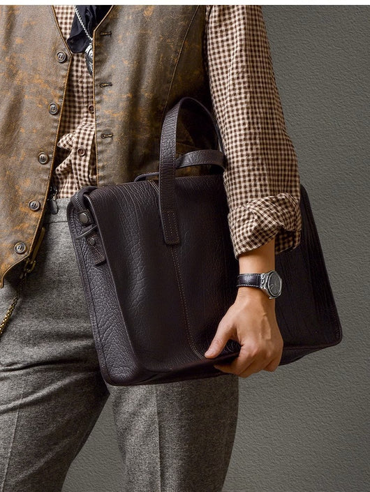 Bolso Ejecutivo de Cuero Grueso para Hombre - Image 43