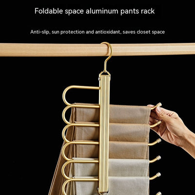 Perchero Multifuncional de Aluminio para Pantalones - Organizador Mágico de Ropa - Image 13