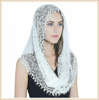 Velo Nupcial Vintage de Encaje para Novia - Tocado Elegante - Image 36