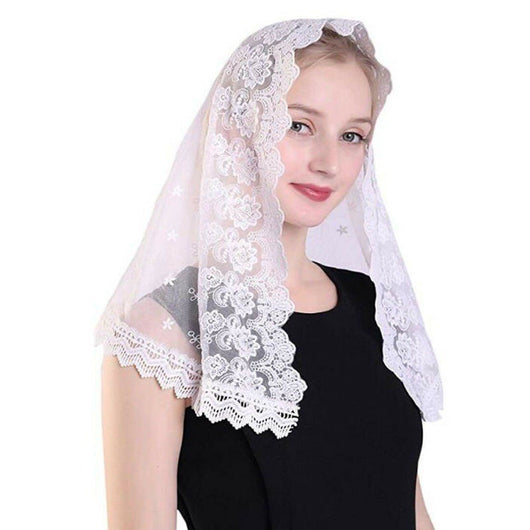Velo Nupcial Vintage de Encaje para Novia - Tocado Elegante - Image 39