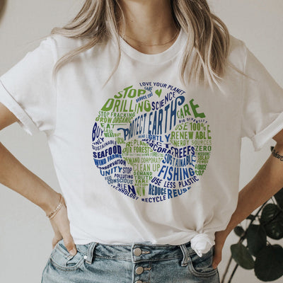 Playera Holgada con Letras Dulces - Cuello Redondo - Image 39