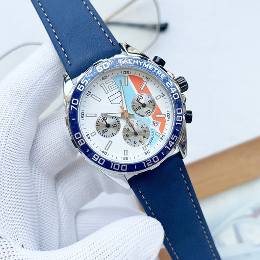 Reloj de Hombre con Cronógrafo, Correa de Cuero y Resistencia al Agua - Image 18