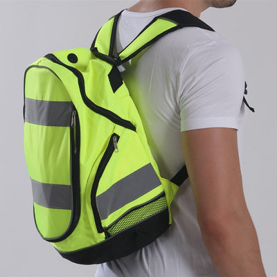 Mochila Reflectante Deportiva de Doble Compartimento para Aventuras Nocturnas - Image 12