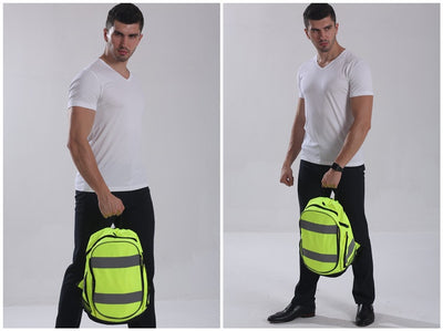 Mochila Reflectante Deportiva de Doble Compartimento para Aventuras Nocturnas - Image 13
