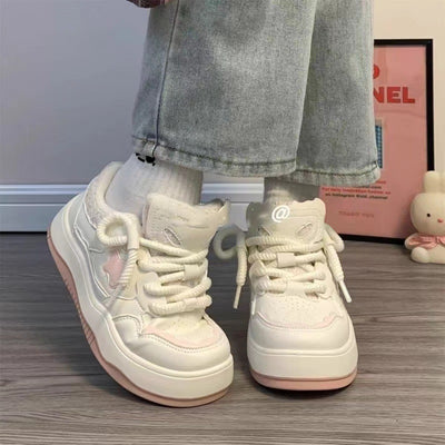 Zapatillas Deportivas Plataforma para Mujer - Blancas Estilo Board - Image 34
