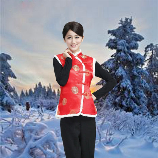 Chaleco Tang Suit para Mujer - Chaleco de Algodón Invierno Estilo Chino - Image 33