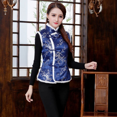 Chaleco Tang Suit para Mujer - Chaleco de Algodón Invierno Estilo Chino - Image 34