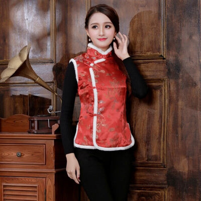Chaleco Tang Suit para Mujer - Chaleco de Algodón Invierno Estilo Chino - Image 40