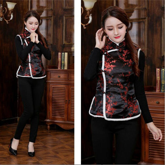 Chaleco Tang Suit para Mujer - Chaleco de Algodón Invierno Estilo Chino - Image 41