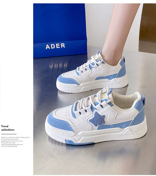 Zapatillas Casuales Coreanas para Mujer con Suela Gruesa - Estilo Skate Versátil - Image 20