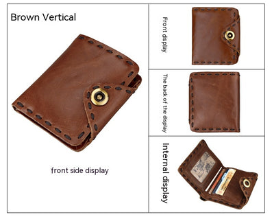 Billetera de Cuero Genuino Primera Capa para Hombre - Estilo Vintage - Image 12