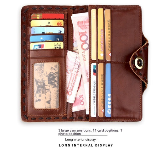 Billetera de Cuero Genuino Primera Capa para Hombre - Estilo Vintage - Image 15