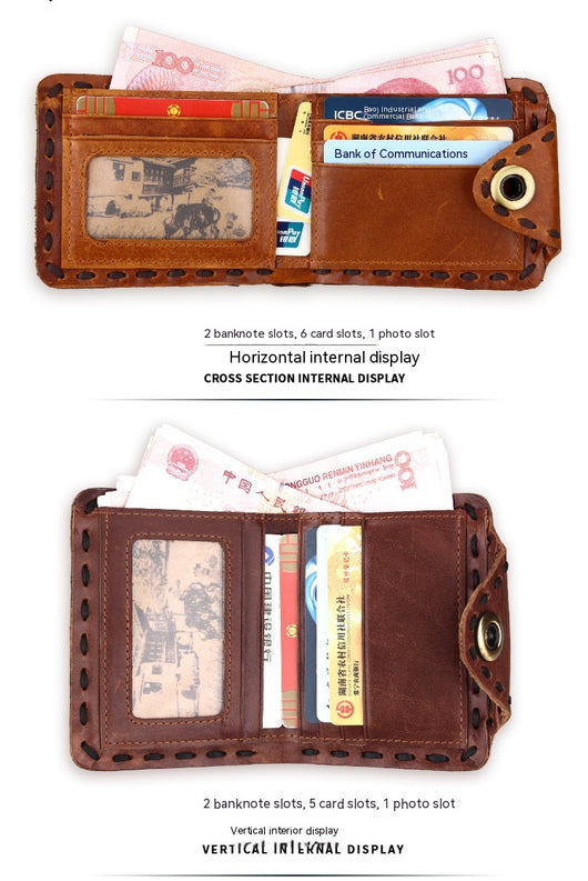 Billetera de Cuero Genuino Primera Capa para Hombre - Estilo Vintage - Image 19