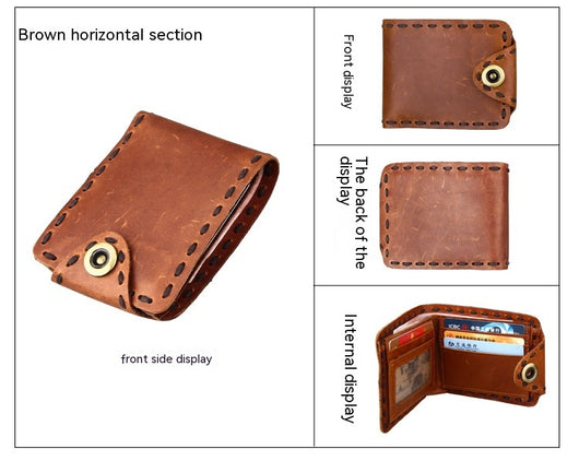 Billetera de Cuero Genuino Primera Capa para Hombre - Estilo Vintage - Image 20