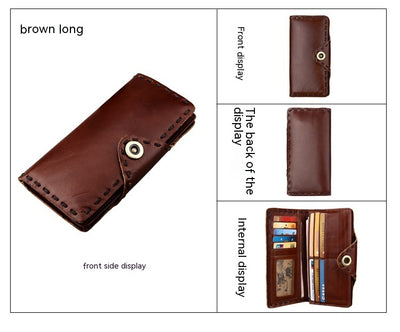 Billetera de Cuero Genuino Primera Capa para Hombre - Estilo Vintage - Image 22