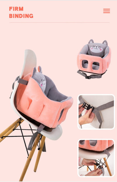 Silla Portátil Multifuncional para Bebé con Diseño Divertido y Fijación en Auto - Image 24