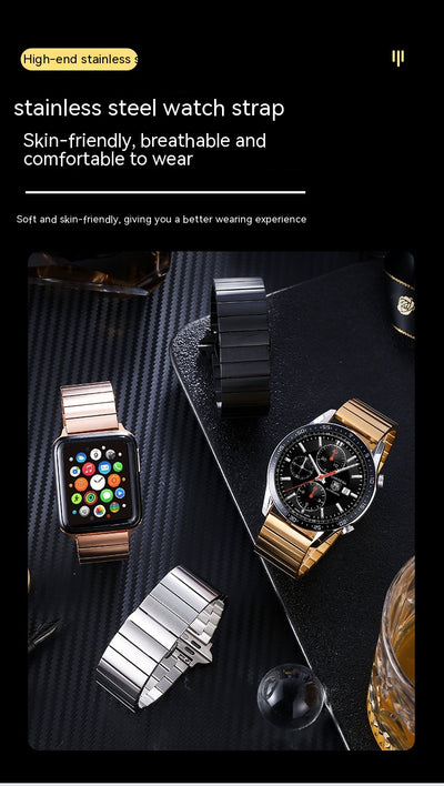 Correa Inteligente de Bambú y Acero Inoxidable para Smartwatch - Image 14