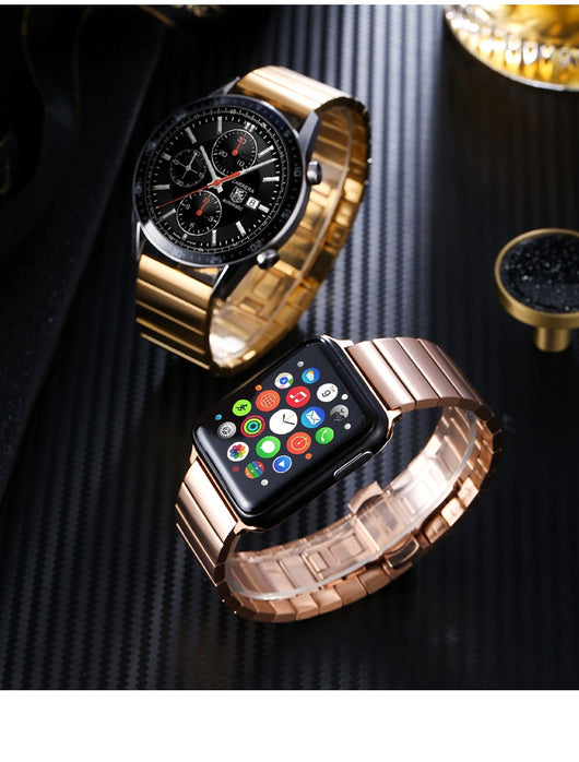 Correa Inteligente de Bambú y Acero Inoxidable para Smartwatch - Image 17