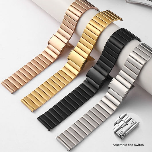 Correa Inteligente de Bambú y Acero Inoxidable para Smartwatch - Image 19