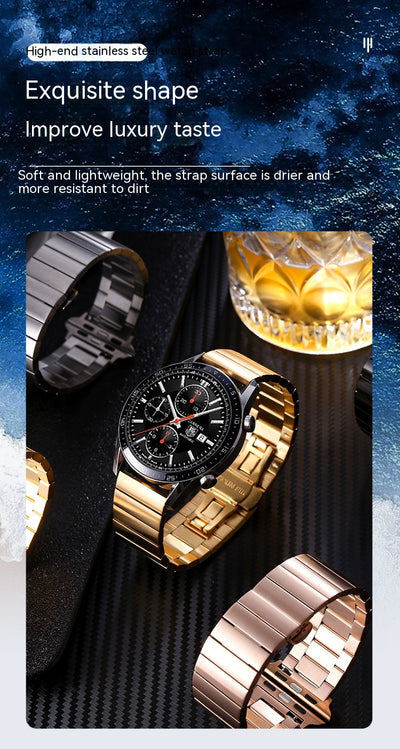 Correa Inteligente de Bambú y Acero Inoxidable para Smartwatch - Image 21
