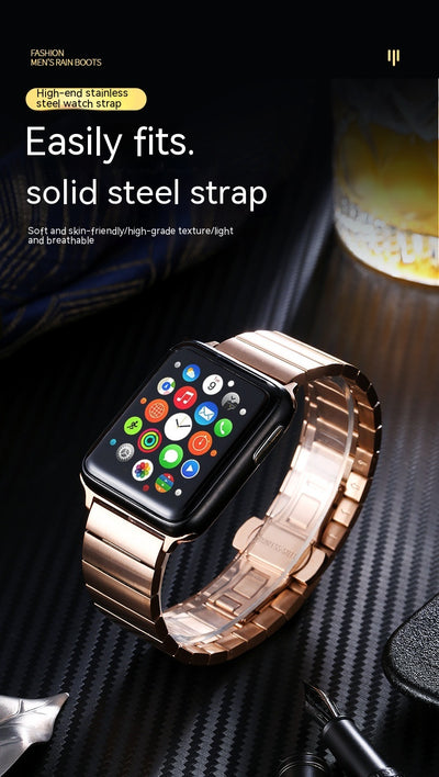 Correa Inteligente de Bambú y Acero Inoxidable para Smartwatch - Image 23