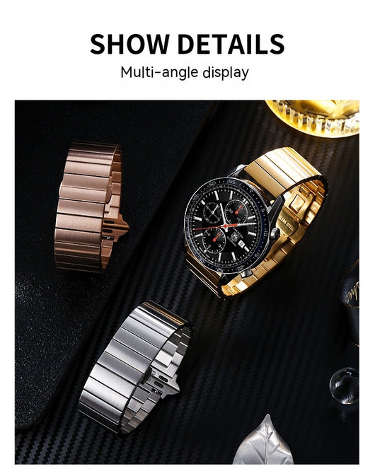 Correa Inteligente de Bambú y Acero Inoxidable para Smartwatch - Image 24