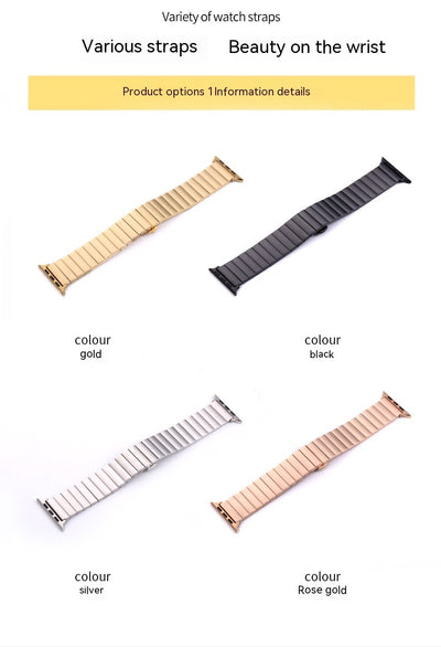 Correa Inteligente de Bambú y Acero Inoxidable para Smartwatch - Image 29