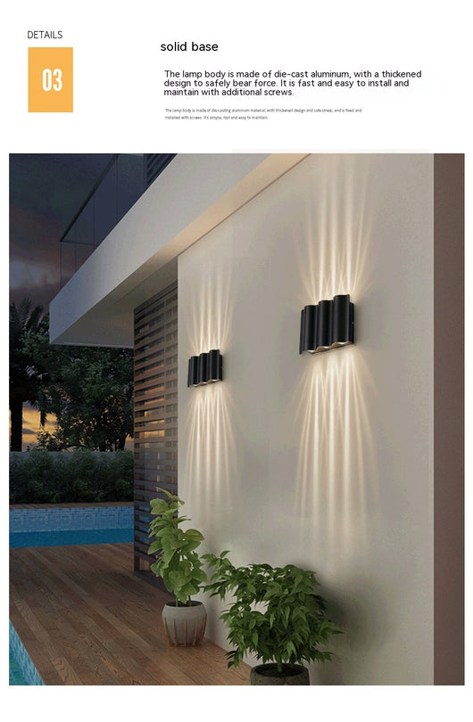 Foco LED Exterior Bidireccional Impermeable de Diseño Moderno - Image 8