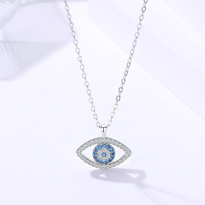 Collar de Plata 925 Ojo de Demonio Estilo Europeo Americano - Image 9