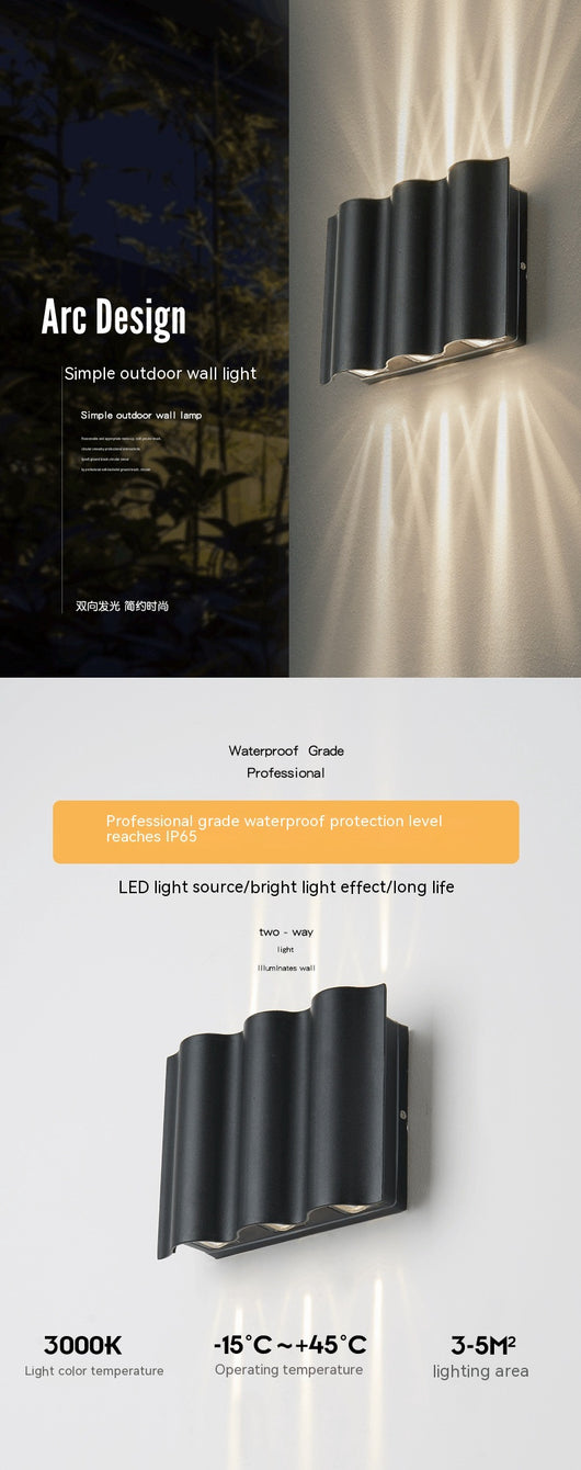 Foco LED Exterior Bidireccional Impermeable de Diseño Moderno - Image 16