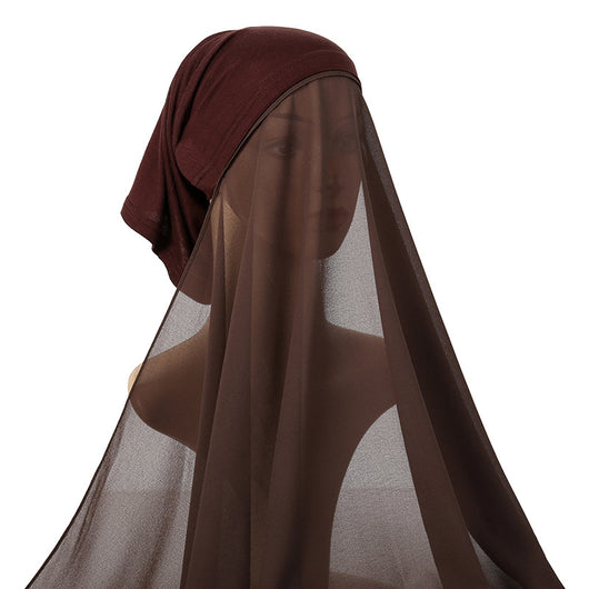 Traje de Gasa Perla para Mujer con Pañoleta Coordinada - Image 13