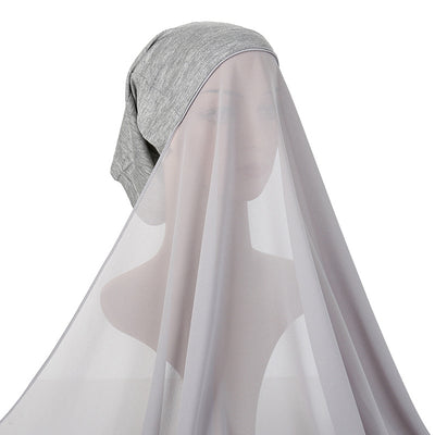 Traje de Gasa Perla para Mujer con Pañoleta Coordinada - Image 14