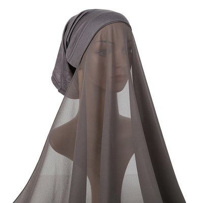 Traje de Gasa Perla para Mujer con Pañoleta Coordinada - Image 18