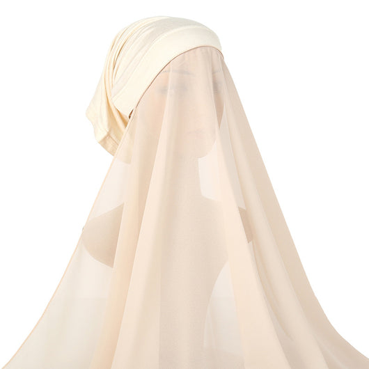 Traje de Gasa Perla para Mujer con Pañoleta Coordinada - Image 22